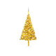 Den Novoletna jelka z LED lučkami in bučkami zlata 210 cm PET