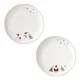 Set of 2 plates, with embossed design, 16cm, Let it Snow - Nuova R2S