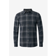 MEXX Muška košulja Long sleeve flanel check overshirt with pocket antracit