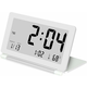 Generic LCD budilka Izjemno tanka zložljiva potovalna budilka Prenosna digitalna budilka (bela), (21125804)