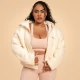 BeastPink Women‘s Bliss Hoodie Jacket Ivory