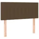 Vidaxl Posteljno vzglavje temno rjavo 90x5x78/88 cm blago