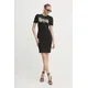 Obleka Versace Jeans Couture črna barva, 78HAOC06 CJ02C