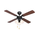 ZEVENTI - Plafonski ventilator ZURRIOLA 3xE27/60W/230V braon