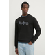 Bombažen pulover Pepe Jeans DORIAN CREW moški, črna barva, PM582757