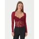 Bardot Bodi Farrah Lace 51150TB3 Bordo rdeča