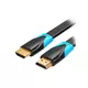 Vention ploščati kabel hdmi 1,5 m vention vaa-b02-l150 (črn)