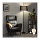 Brilagi - LED stojeća lampa CERIA 1xE27/40W/230V O 45 cm crna