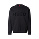 HUGO Majica Dinex črna/pegasto črna