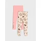 Sinsay - Komplet od 2 para helanki Pusheen the Cat - pastelno roze