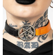 Ovratnica KILLSTAR - Penta Half Choker - Črna/oranžna - KSRA007081