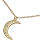 Ogrlica Circon Moon - zlata KP23368