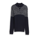 TOM TAILOR Pulover temno modra/bela
