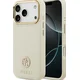 GUESS maskica za iPhone 17 Pro kompatibilna s MagSafe (PU s logom od zrnaste strass tkanine) bež