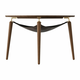 Smeđi okrugli stolić za kavu od punog hrasta o 80 cm Hang Out – UMAGE