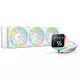 DEEPCOOL komplet za vodno hlajenje AIO Liquid Cooler LQ360 Ultra WH, 360 mm, LCD, ARGB, bel