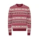 Only & Sons Pulover ONSX-MAS 2 kremna/rubin rdeča/brusnica