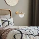 Opviq Zidna lampa Anemon-15001, 22x36x29cm, IP20, Zlatno-bela boje