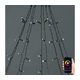 Nedis WIFILXT01C180 - LED RGB zavesa 240xLED/11 funkcija 8m IP65 Wi-Fi Tuya