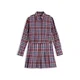 Tommy Jeans Dolga srajca kremna/mornarska/staro roza/brusnica