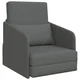 vidaXL vidaXL Talni kavč 2-v-1 Temno siva 65x80x83 cm Tkanina, (22094486)