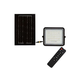 LED Zunanji solarni reflektor LED/6W/3,2V IP65 4000K črna + Daljinski upravljalnik