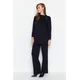 Trendyol Dark Navy Blue Button Detailed Knitwear Two Piece Set