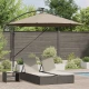 Suncobran Sivo-smeđa 294 x 294 x 248 cm Poliester i aluminij