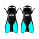 Aga Fins 32-37 Black/Tyrkys