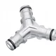 shumee Razdelilnik cevi, trojni aluminijasti priključek XTR stalco garden S101010045