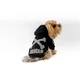 Paws & Whiskers Odelo za pse Danger Hoodie, Crno