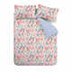 Plava/ružičasta pamučna posteljina za bračni krevet 200x200 cm Olivia Floral – Bianca