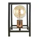ONLI - Stona lampa FLOKI 1xE27/15W/230V 20 cm crna/bakrena