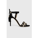Sandale od brušene kože Elisabetta Franchi boja: crna, SA78B32E2