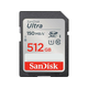 Sandisk SDXC 512GB Ultra, 150MB/s, C10, U1 SDSDUNC-512G-GN6IN