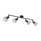 ESTO Xara 4xE14 black spot lampa