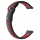 BStrap Garmin Vivoactive 3 Silicone Sport pašček, Black/Red