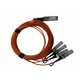 Hewlett Packard Enterprise Q9S66A fibre optic cable 5 m QSFP+ 4x SFP+ Orange