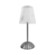 LED prigušiva dodirna punjiva stona lampa ELBA LED/1,6W/800 mAh mat hrom/proziran