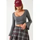 Bianco Lucci Womens Crop Blouse