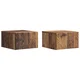 vidaXL Stenski nočni omarici 2 pcs Star les 49 x 34,5 x 20 cm