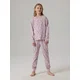 NAME IT Pižama oliva / pastelno lila / rosé / temno rdeča