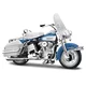 Maisto - HD - Motocikel - 1966 FLH Electra Glide, modro-bela, serija 44, blister box, 1:18