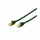 CAT 6A S-FTP patch cord, Cu, LSZH AWG 26/7, length 1 m, color green