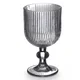 VIVALTO 370 ml rebrasti sivi kozarec za vino