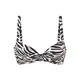 LASCANA Bikini zgornji del kremna/rjava/črna