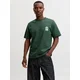 JACK & JONES Majica JWHMaine temno zelena/volneno bela