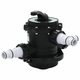vidaXL Ventil z več priključki za peščeni filter ABS 1,5″ 6-smerni