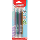 Grafitne olovke Maped - Glitter, HB, s gumicom, 6 kom