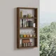 HANAH HOME Zidna polica Quatro Walnut